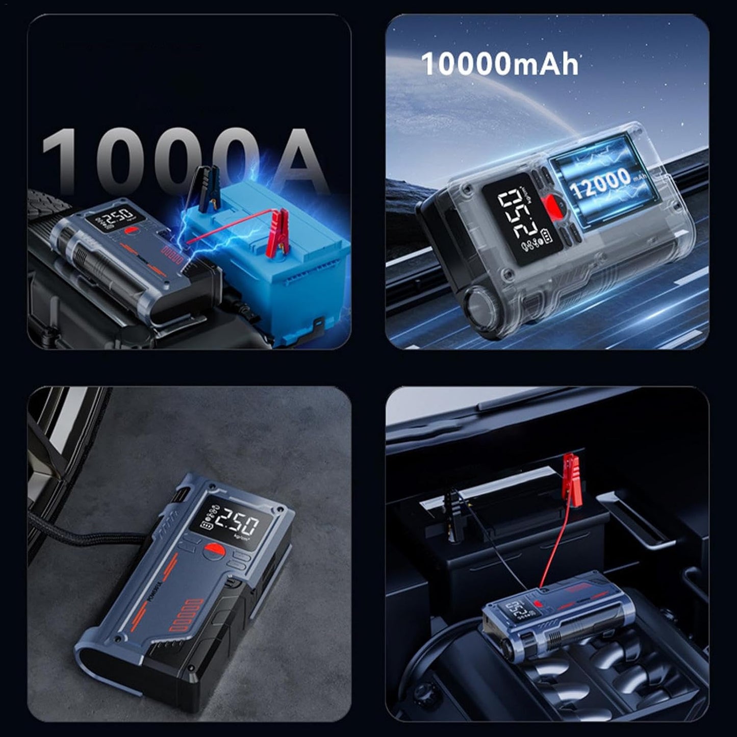 Portable Car Jump Starter with Digital Display | Best Emergency Power in UAE 🚗⚡
